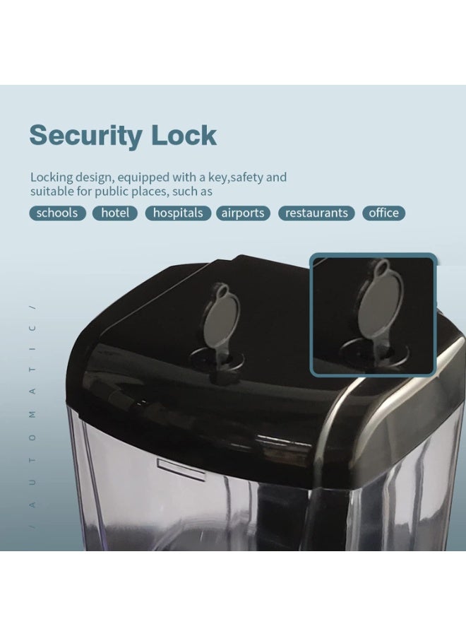 فلوريت موزع صابون سائل أوتوماتيكي من فلوريت سعة 680 مل أسود - Image 3